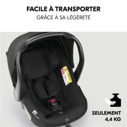 Pack duo poussette compacte travel n care olive + siège auto drive n care avec adaptateurs