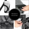 Pack duo poussette double atlantic jumeaux grey+ 1 siège auto drive n care avec adaptateurs