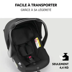 Pack duo poussette double atlantic jumeaux grey+ 1 siège auto drive n care avec adaptateurs