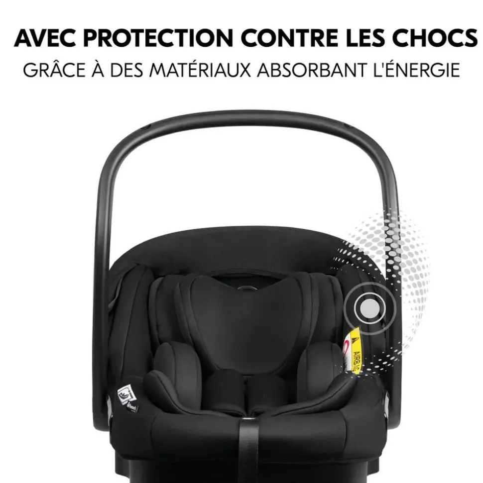Pack duo poussette double atlantic jumeaux grey+ 1 siège auto drive n care avec adaptateurs