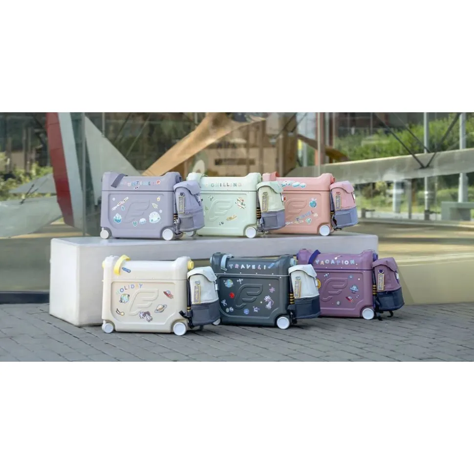 Pack jetkids sac à dos enfant + valise bedbox 2.0 midnight grey