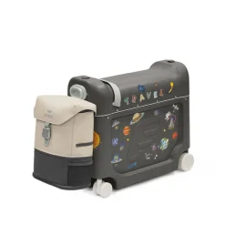 Pack jetkids sac à dos enfant + valise bedbox 2.0 midnight grey