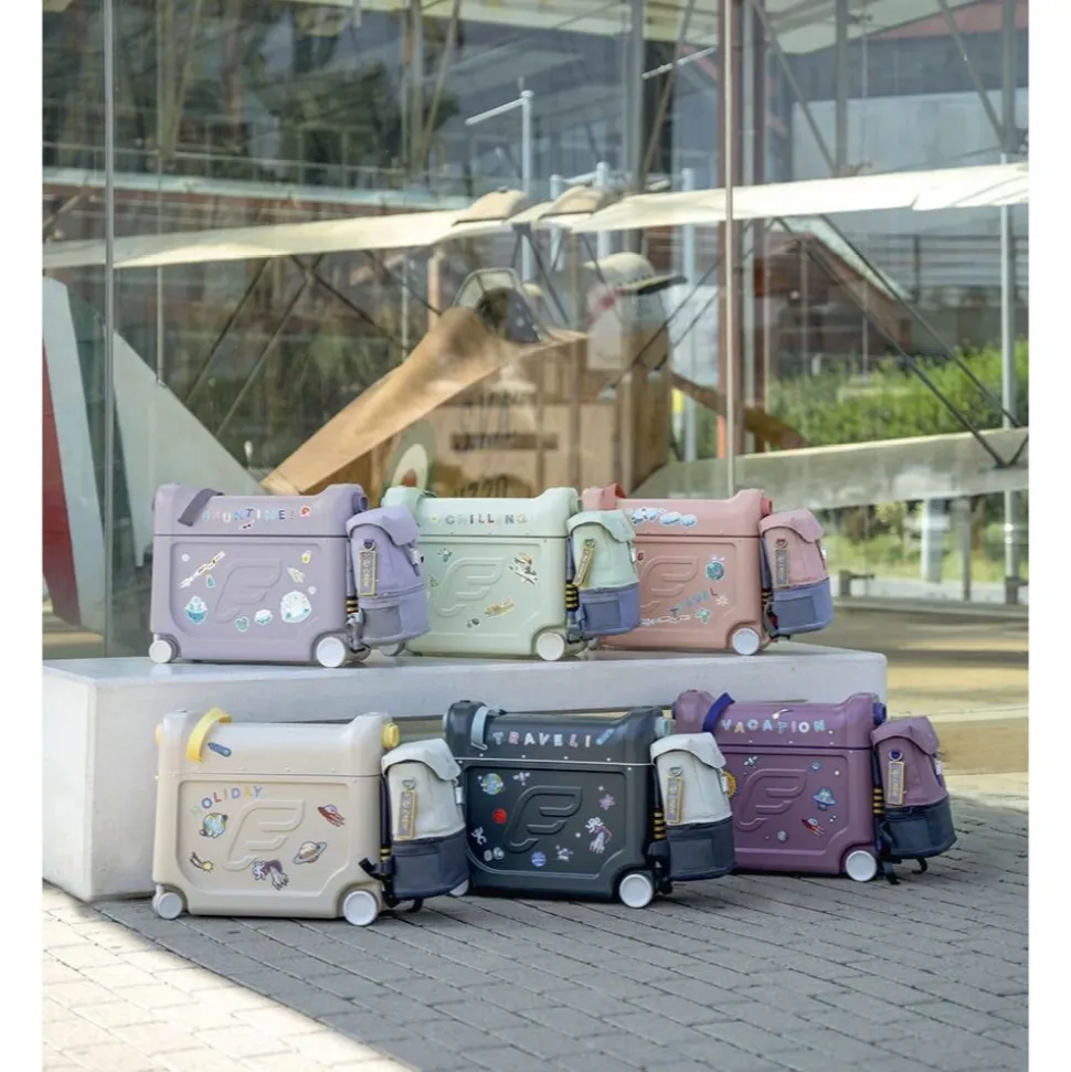 Pack jetkids sac à dos enfant + valise bedbox 2.0 midnight grey