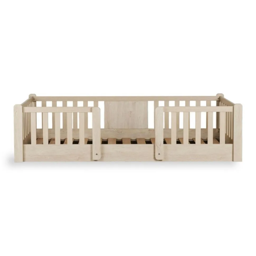 Pack lit cabane évolutif 90x200 cm avec toit chalet butter