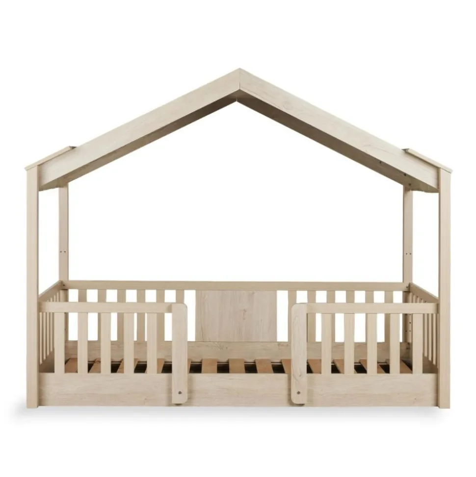 Pack lit cabane évolutif 90x200 cm avec toit chalet butter