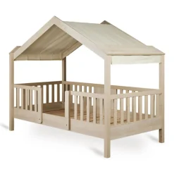 Pack lit cabane évolutif 90x200 cm avec toit chalet butter