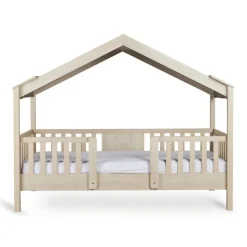 Pack lit cabane évolutif 90x200 cm avec toit chalet butter