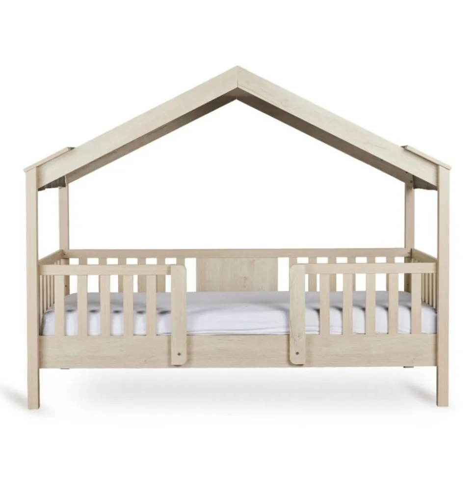 Pack lit cabane évolutif 90x200 cm avec toit chalet butter