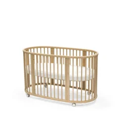 Pack lit sleepi warm brown + matelas sleepi + drap housse blanc