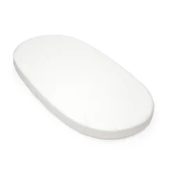 Pack lit sleepi warm brown + matelas sleepi + drap housse blanc