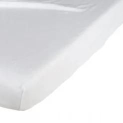 Pack matelas bébé climatisé + alèse blanc + drap housse blanc - 70x140 cm