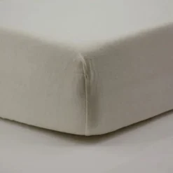 Pack matelas bébé climatisé + alèse blanc + drap housse écru - 60 x 120 cm