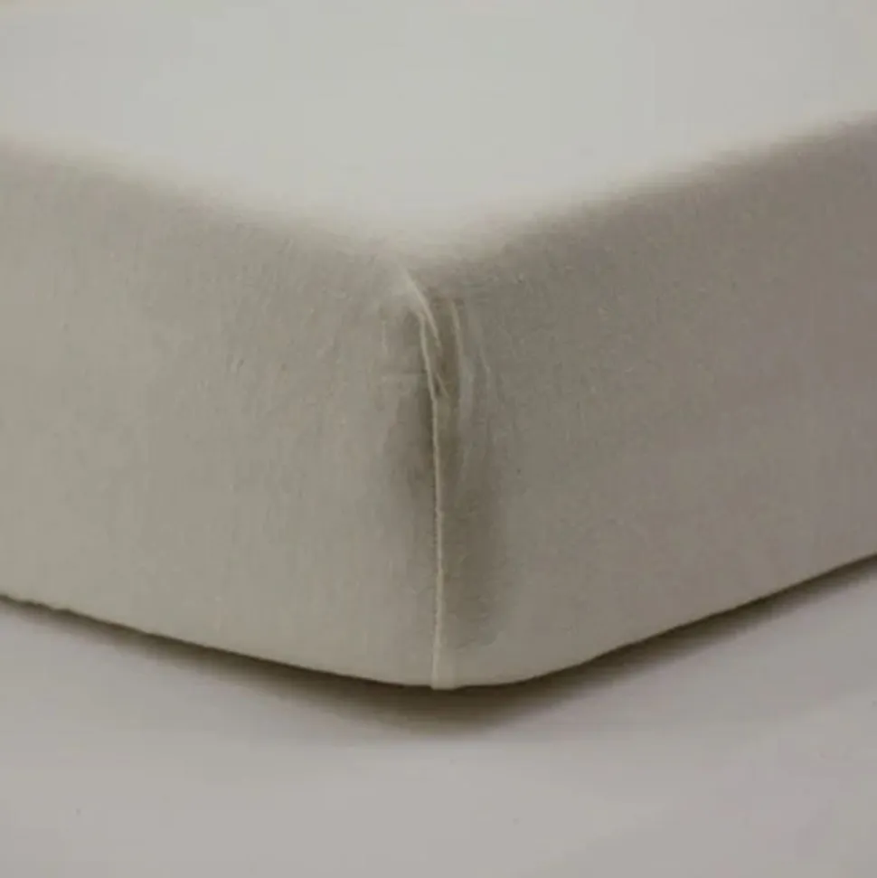 Pack matelas bébé climatisé + alèse blanc + drap housse écru - 60 x 120 cm