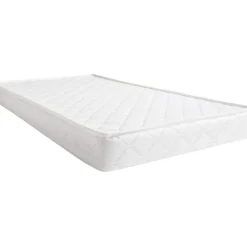 Pack matelas bébé climatisé + alèse blanc + drap housse blanc - 70 x 140 cm