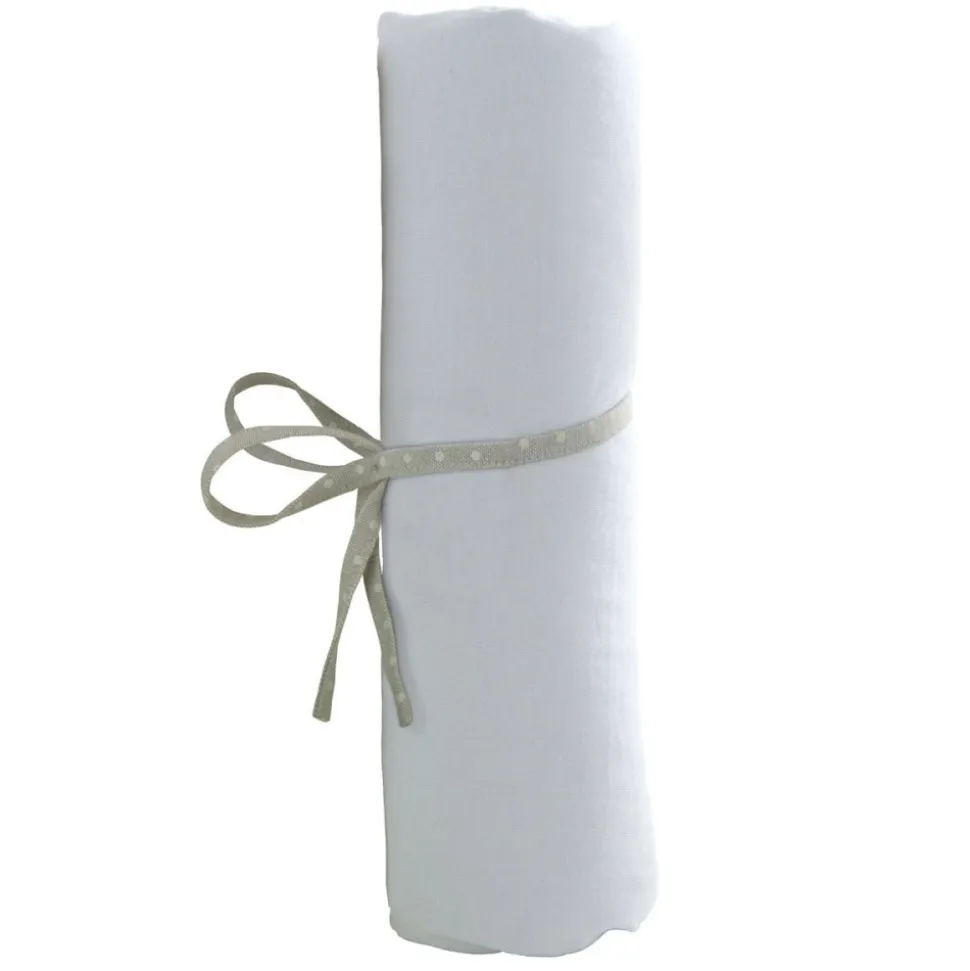 Pack matelas bébé climatisé + alèse blanc + drap housse blanc - 70 x 140 cm