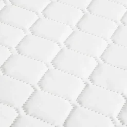 Pack matelas bébé climatisé + alèse blanc + drap housse blanc - 70 x 140 cm