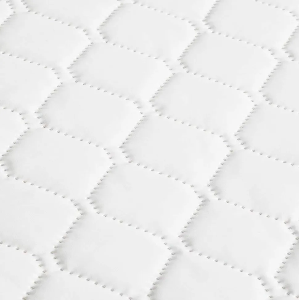 Pack matelas bébé climatisé + alèse blanc + drap housse blanc - 70 x 140 cm