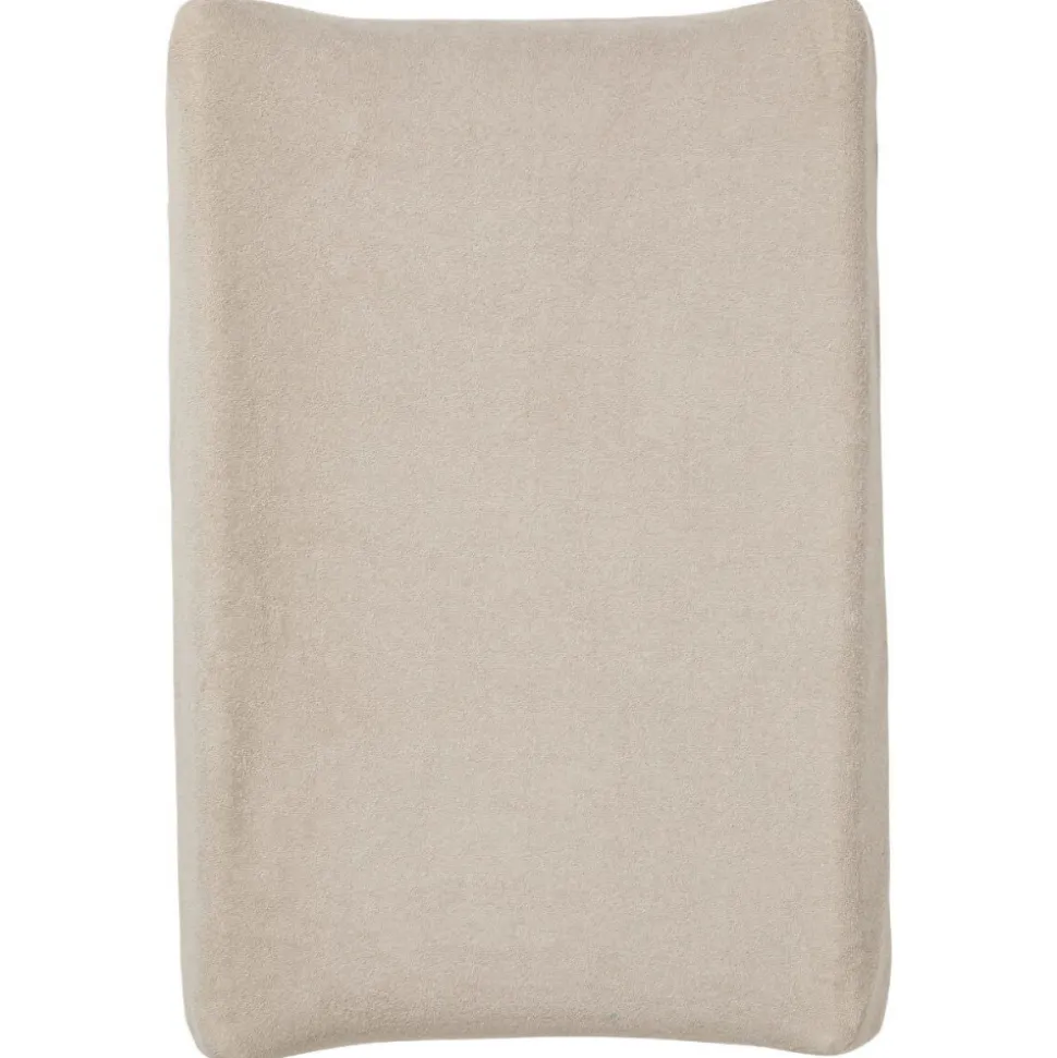 Pack matelas à langer flocons écru + 2 housses blanc et taupe
