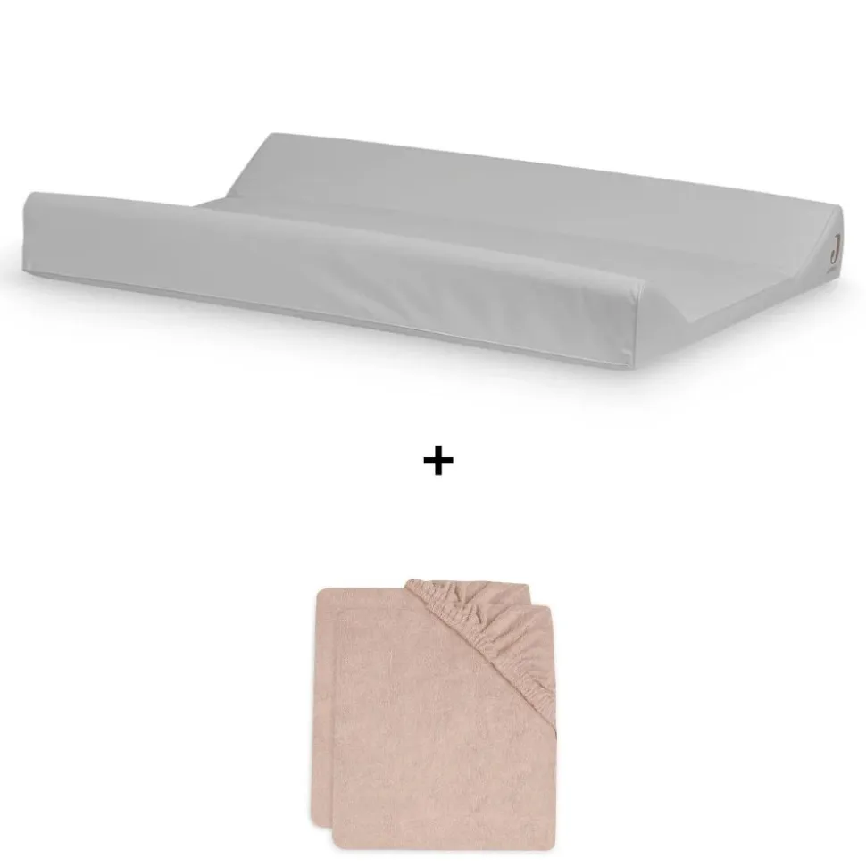 Pack matelas à langer 50 x 70 cm avec 2 housses éponge wild rose