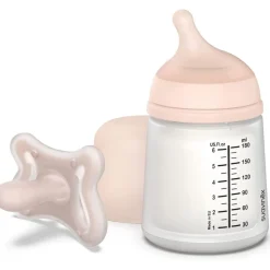 Pack naissance biberons anti colique zerø.zerø et boîte doseuse bleu