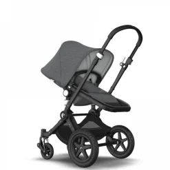 Pack poussette duo caméléon3 plus complète noir gris chiné