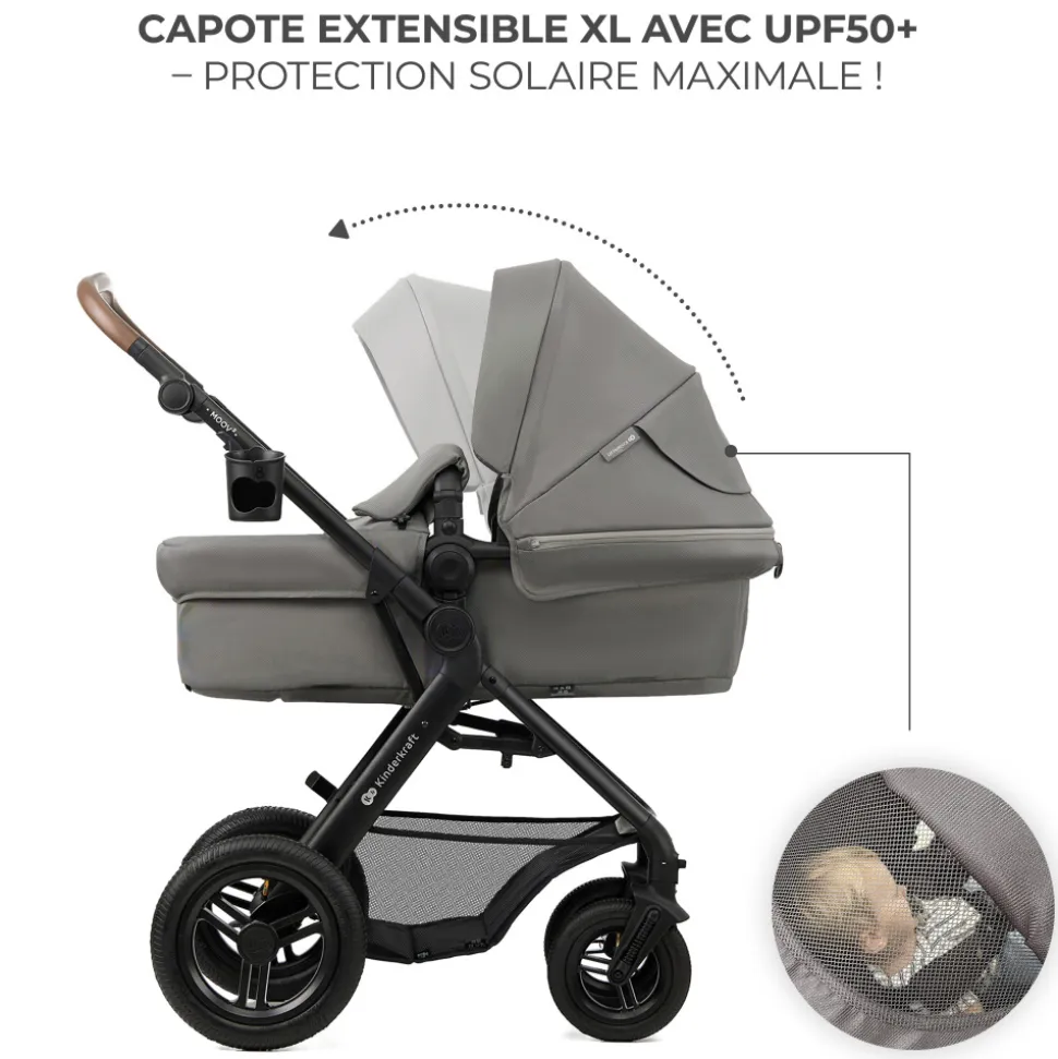 Pack poussette moov2 air 3 en 1 light grey