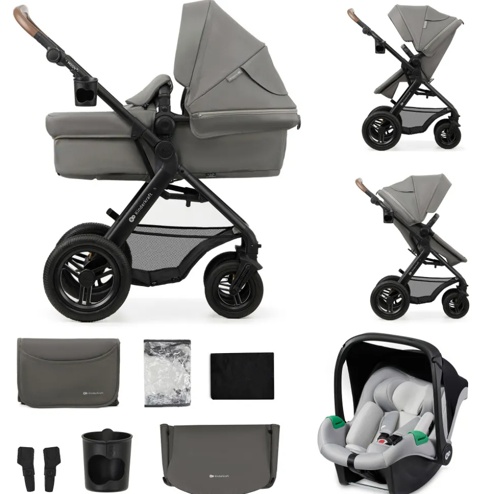 Pack poussette moov2 air 3 en 1 light grey
