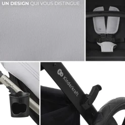 Pack poussette moov2 air 3 en 1 moonlight grey