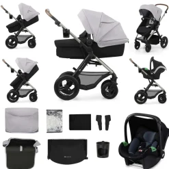 Pack poussette moov2 air 3 en 1 moonlight grey