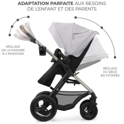 Pack poussette moov2 air 3 en 1 moonlight grey