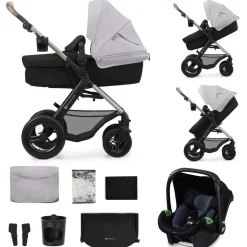 Pack poussette moov2 air 3 en 1 moonlight grey