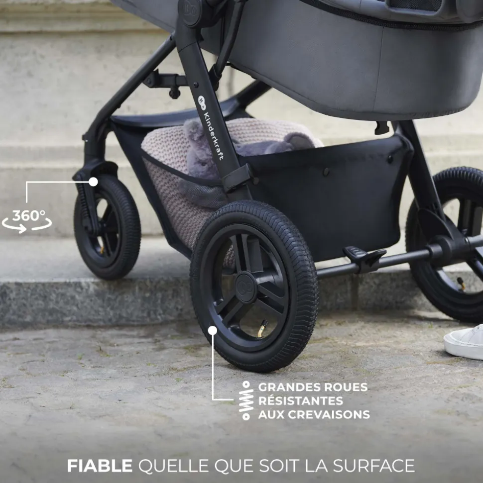 Pack poussette moov2 air 3 en 1 moonlight grey