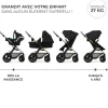 Pack poussette moov2 air 3 en 1 pure black