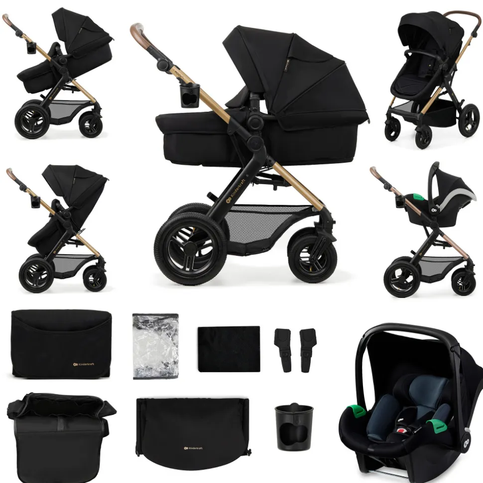Pack poussette moov2 air 3 en 1 pure black