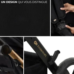 Pack poussette moov2 air 3 en 1 pure black