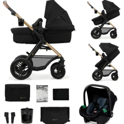 Pack poussette moov2 air 3 en 1 pure black