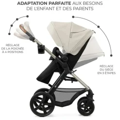 Pack poussette moov2 3 en 1 pure black eva wheels