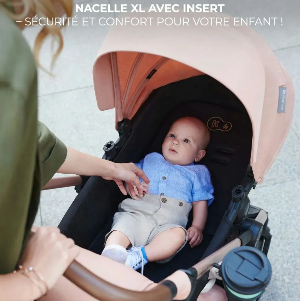 Pack poussette moov2 3 en 1 sand beige eva wheels