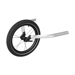 Pack remorque vélo chariot cross 2 places dark slate + kit jogging