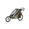 Pack remorque vélo chariot cross 1 faded khaki + assise pour nouveau-né infant sling