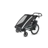 Pack remorque vélo chariot cross 2 dark slate + assise pour nouveau-né infant sling + kit jogging