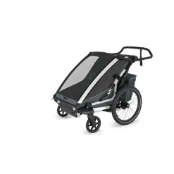 Pack remorque vélo chariot cross 2 dark slate + assise pour nouveau-né infant sling + kit jogging