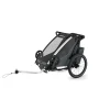 Pack remorque vélo chariot cross 1 dark slate + assise pour nouveau-né infant sling