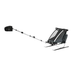 Pack remorque vélo chariot cross 1 dark slate + assise pour nouveau-né infant sling