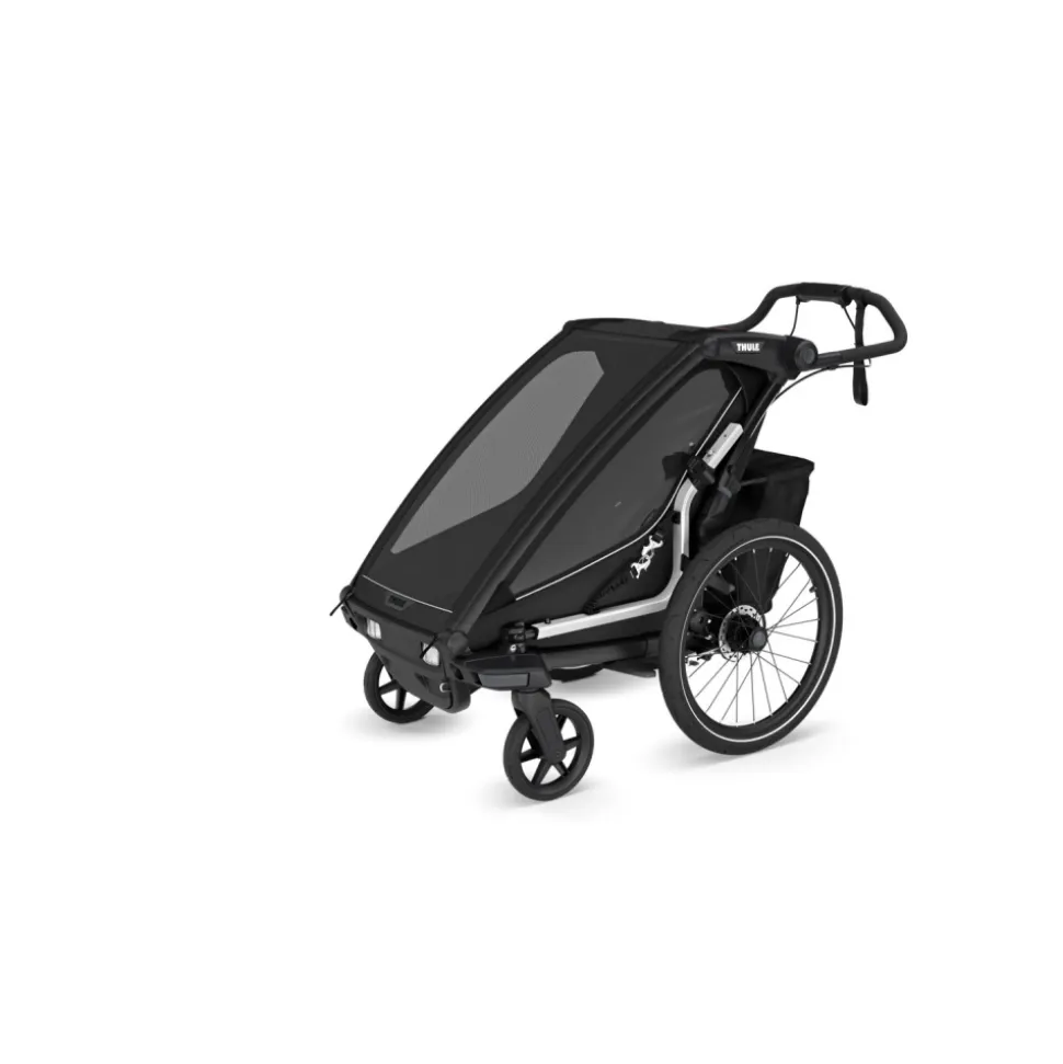 Pack remorque vélo chariot sport 1 black + assise pour nouveau-né infant sling + kit jogging
