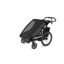 Pack remorque vélo chariot sport 2 black + assise pour nouveau-né infant sling + kit jogging