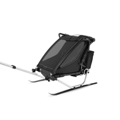Pack remorque vélo chariot sport 2 black + assise pour nouveau-né infant sling + kit jogging