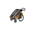 Pack remorque vélo chariot sport 1 natural gold + assise pour nouveau-né infant sling + kit jogging