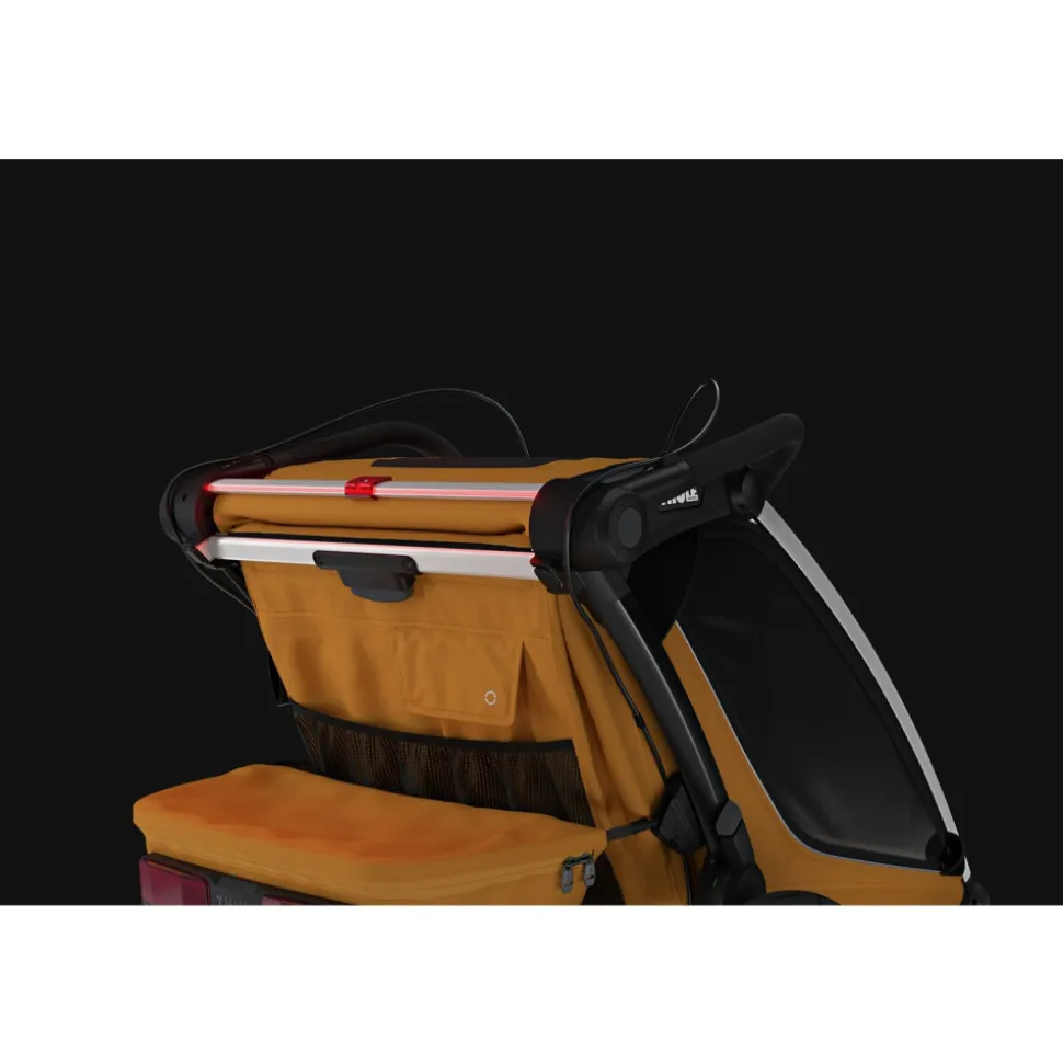 Pack remorque vélo chariot sport 1 natural gold + assise pour nouveau-né infant sling + kit jogging