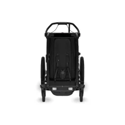 Pack remorque vélo chariot sport 1 place black + kit jogging